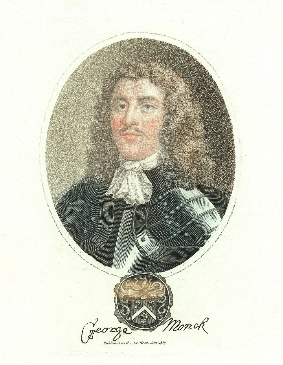 George Monck, 1º Duque de Albermarle, soldado inglês do século XVII, 1817 de Unbekannt