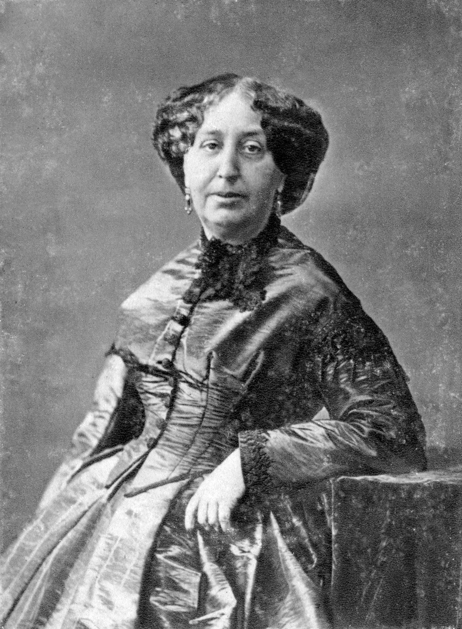 George Sand, romancista francês e feminista inicial, c1845-1876 de Unbekannt