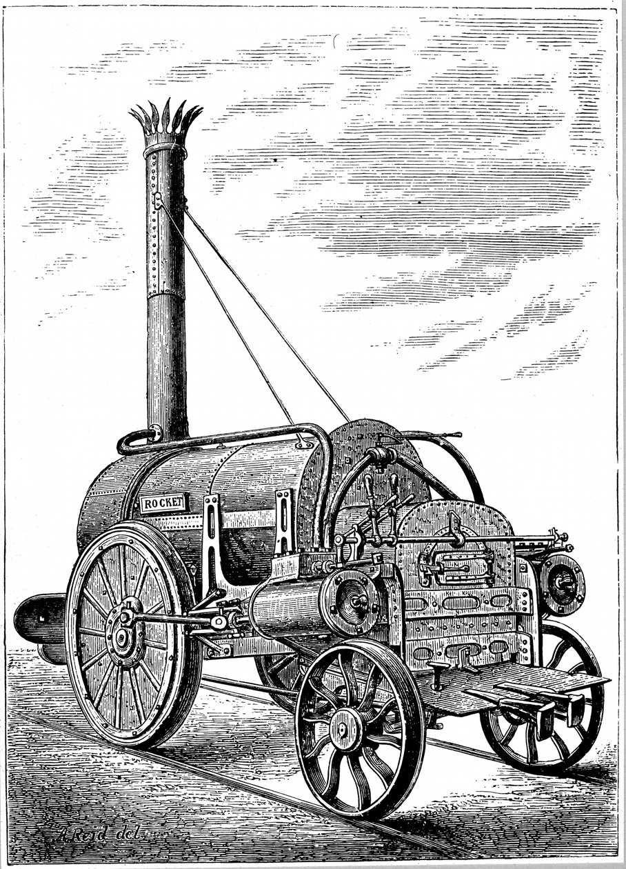 Locomotiva George Stephensons Rocket, c1875 de Unbekannt