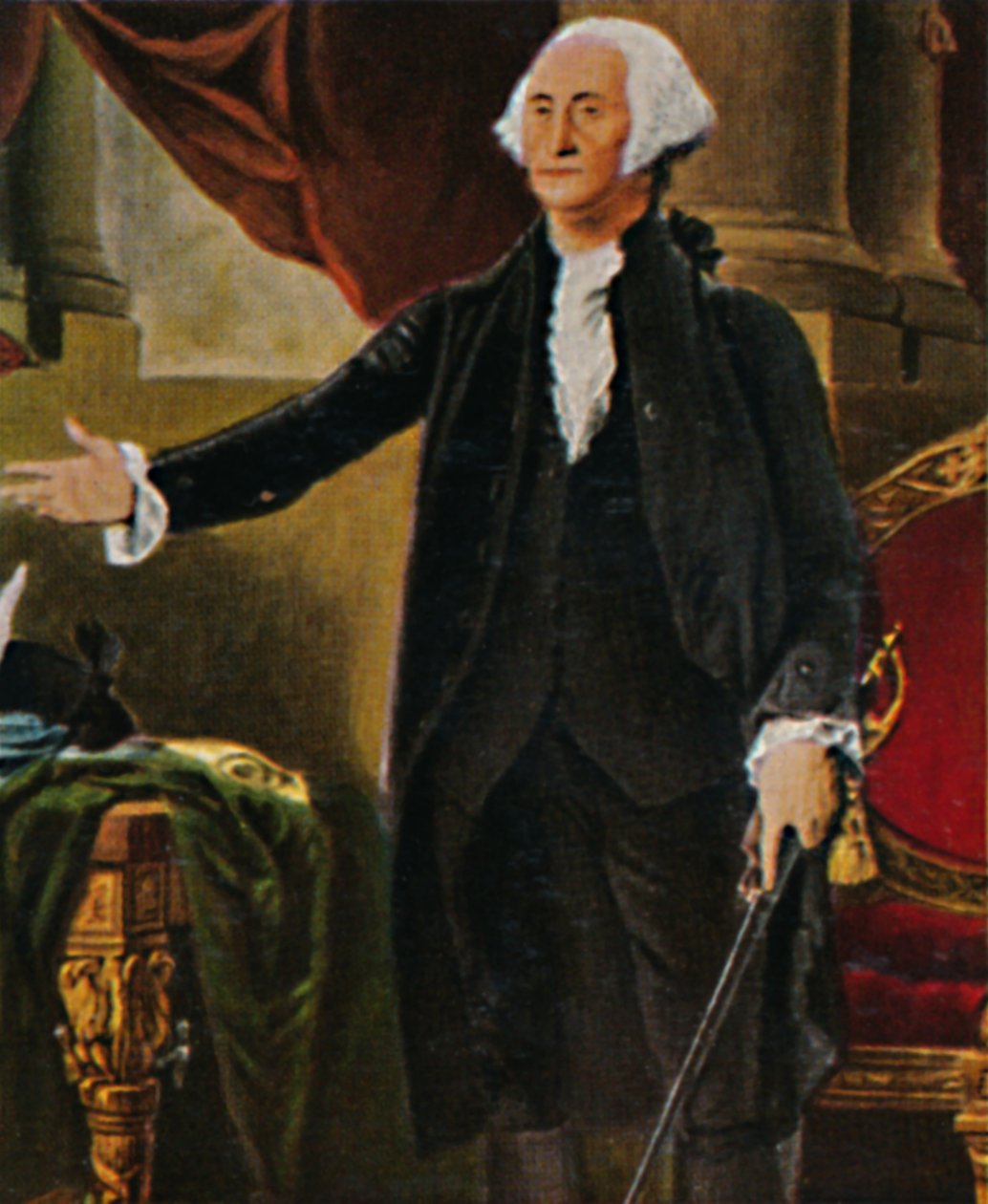 George Washington 1732-1799. - Gravura após a pintura de GC Stuart, 1934. de Unbekannt