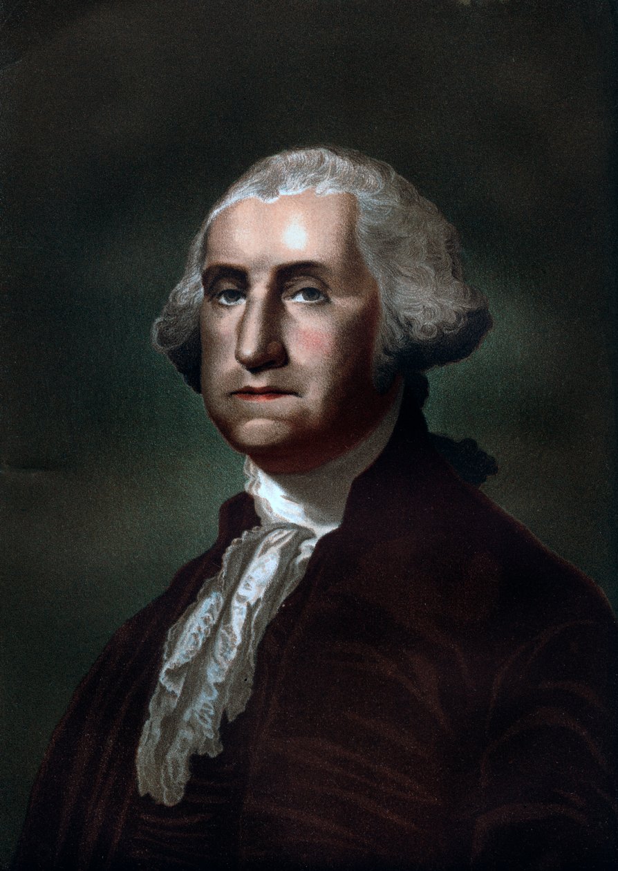George Washington 1732-1799, primeiro presidente dos Estados Unidos da América, 1837 de Unbekannt