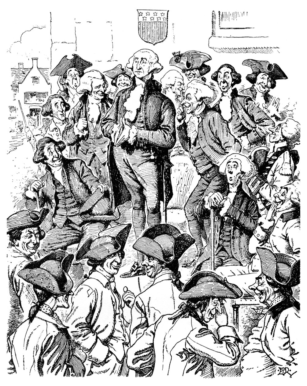 George Washington tentando contar uma mentira, 1901 de Unbekannt