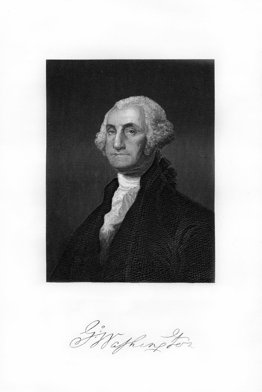 George Washington, o primeiro Presidente dos Estados Unidos, 1872 de Unbekannt