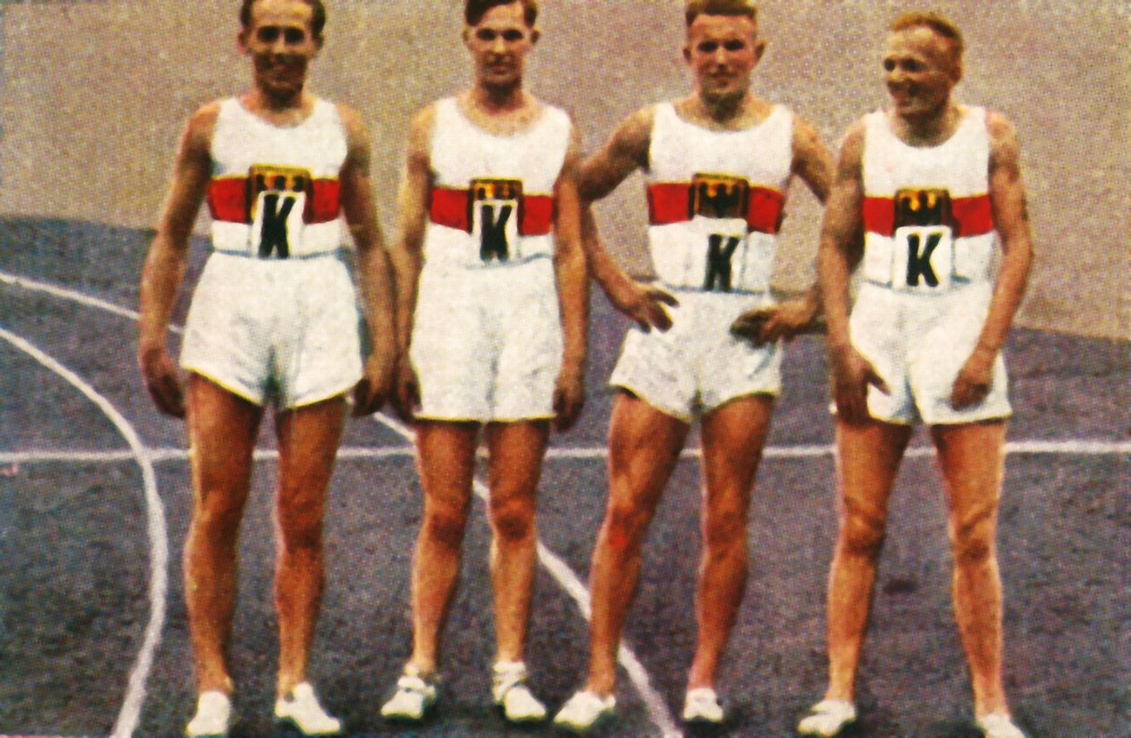 Equipe alemã de revezamento dos homens de 4 x 400 m, 1928. de Unbekannt