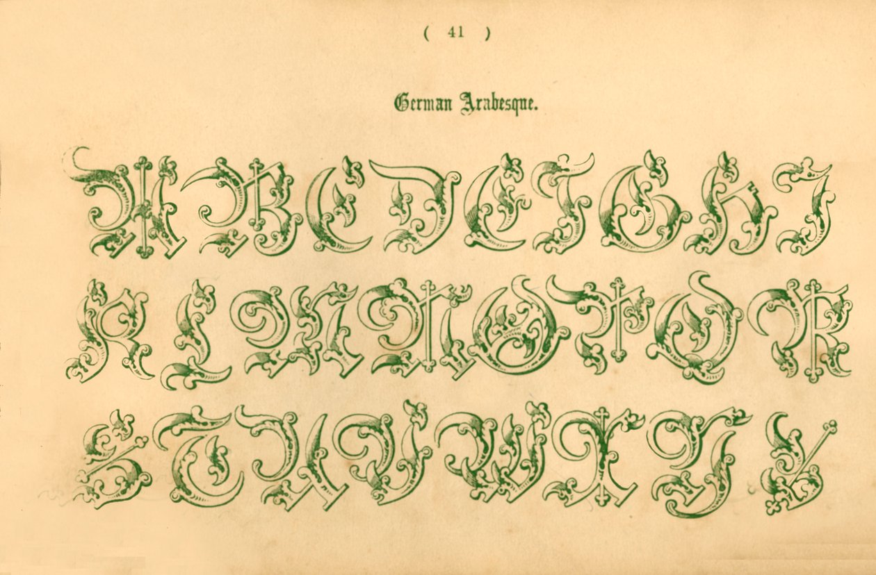 Arabesco alemão, 1862 de Unbekannt