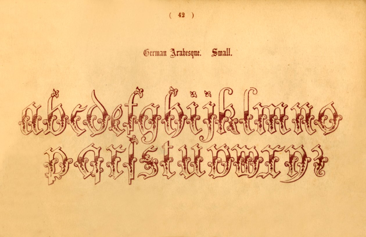 Arabesco alemão. Pequeno, 1862 de Unbekannt