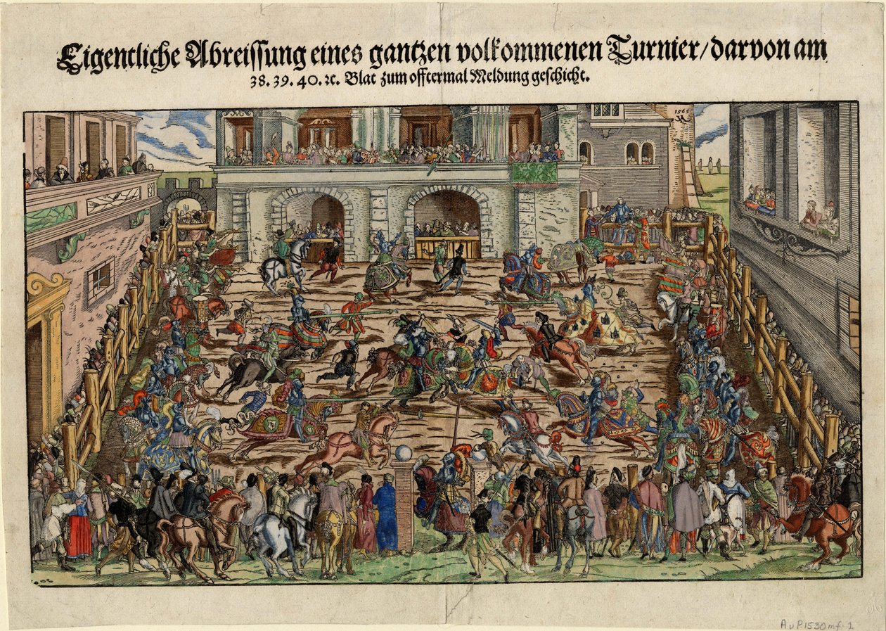 Torneio de Cavaleiros Alemães, ca 1530 de Unbekannt