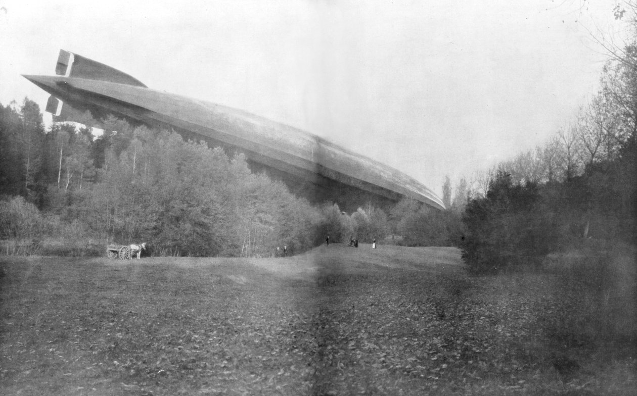 Zeppelin alemão L49 derrubado e capturado intacto pelos franceses, 20 de outubro de 1917 de Unbekannt