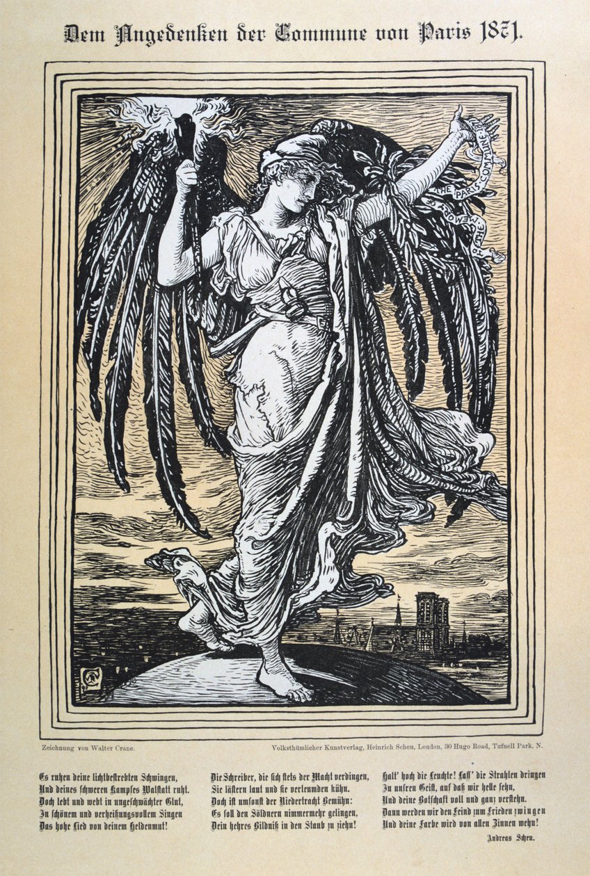 Alegoria alemã da Comuna de Paris, 1871. de Unbekannt