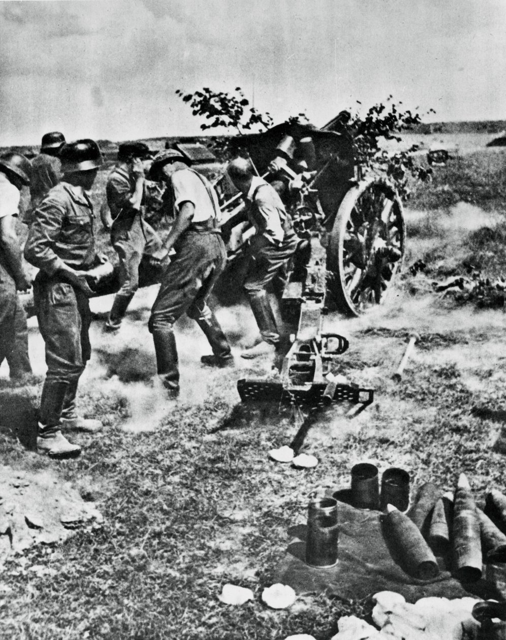 Artilharia alemã em ação na Frente Oriental, 1941 de Unbekannt