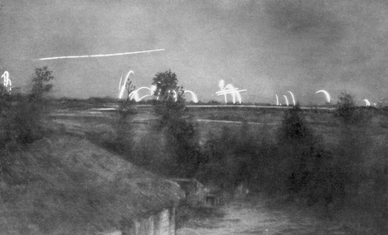 Artilharia alemã, a frente de Champagne, França, Primeira Guerra Mundial, 1915 1929 de Unbekannt