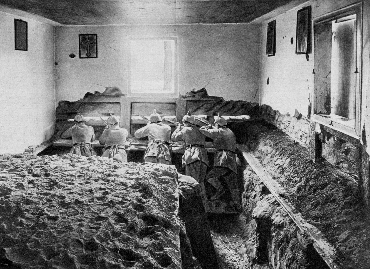 Posição defensiva alemã em Vístula, Polônia, Primeira Guerra Mundial, 1915 de Unbekannt