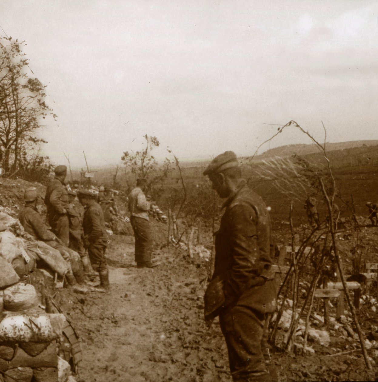 Linha da frente alemã, Verdun, norte da França, c1914-c1918 de Unbekannt