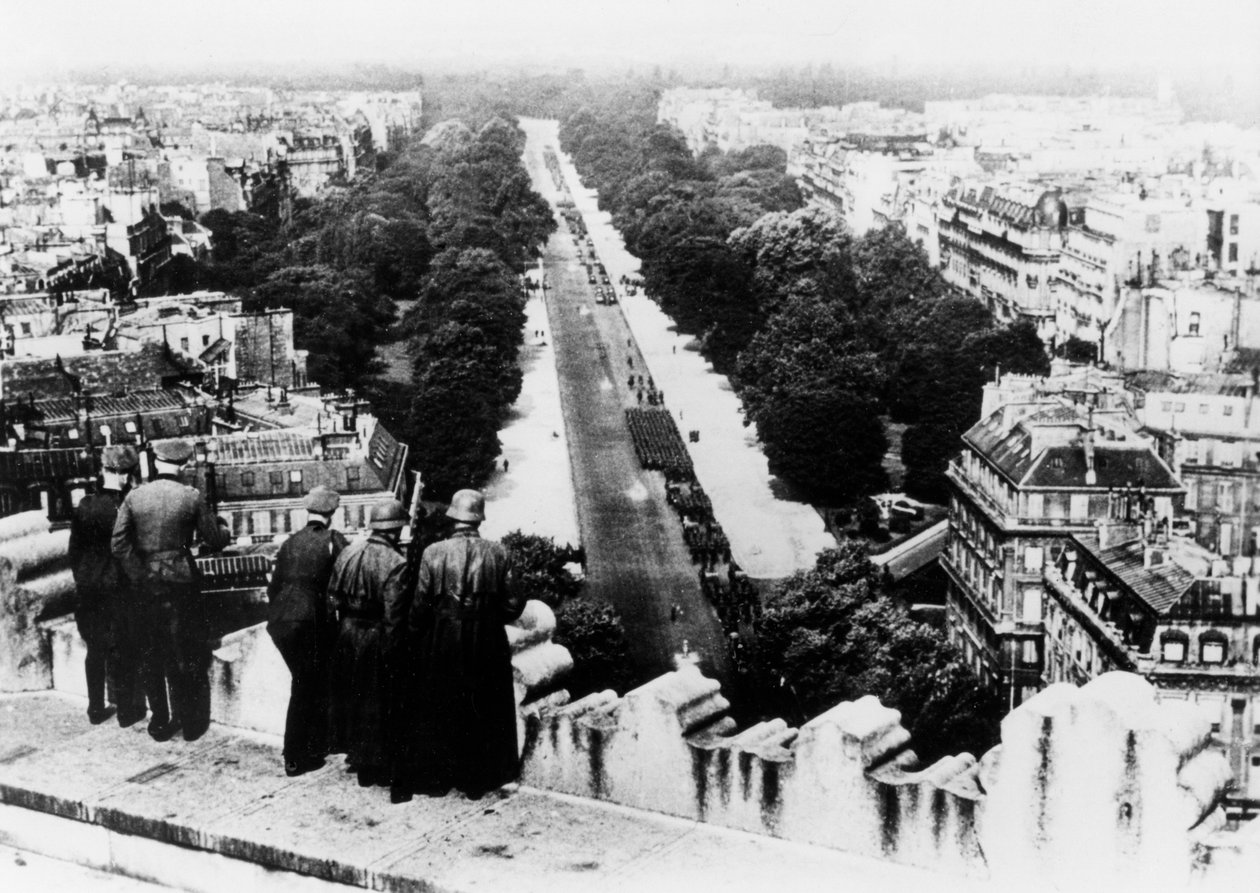 Desfile militar alemão em Paris, junho de 1940 de Unbekannt