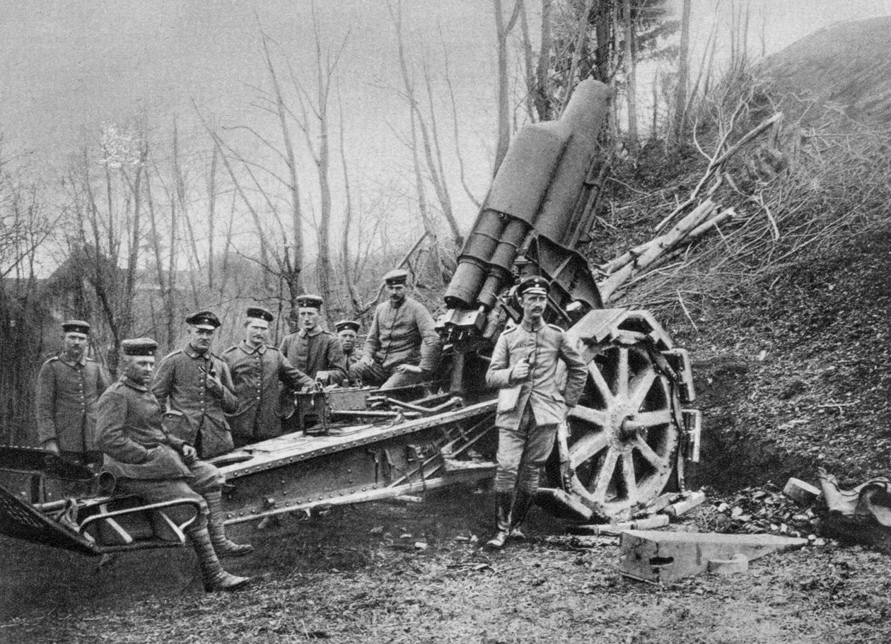 Argamassa alemã na frente, Predeal, Romênia, Primeira Guerra Mundial, 1916 de Unbekannt