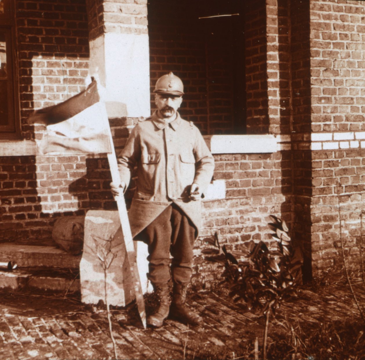 Galhardetes alemães, Carency, norte da França, c1914-c1918. de Unbekannt