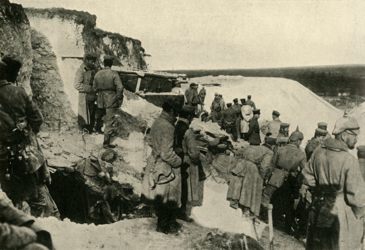 Soldados alemães em Hulluch, no norte da França, Primeira Guerra Mundial, c1915, c1920. de Unbekannt