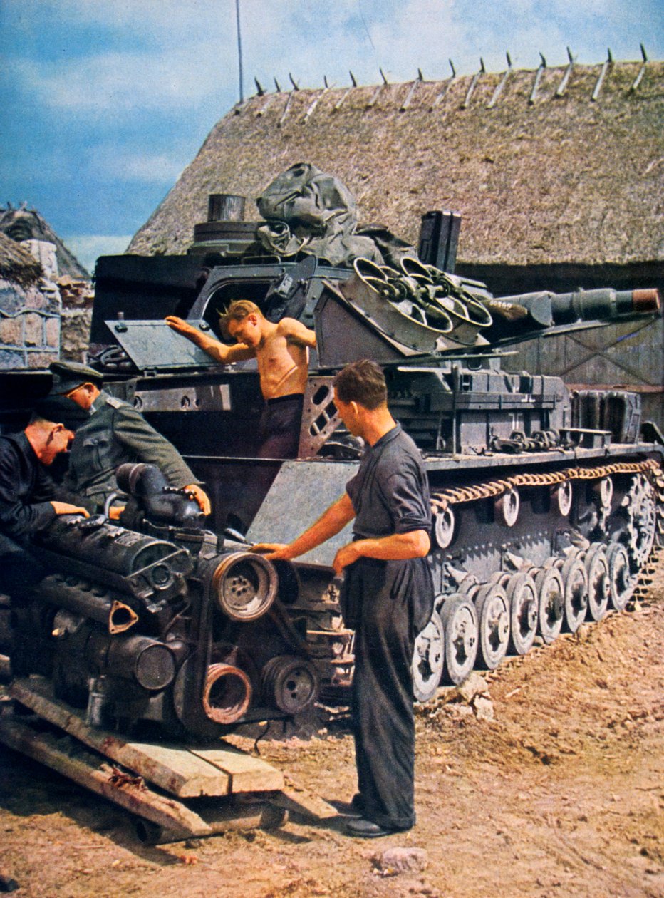 Soldados alemães na França ocupada, 1943 de Unbekannt