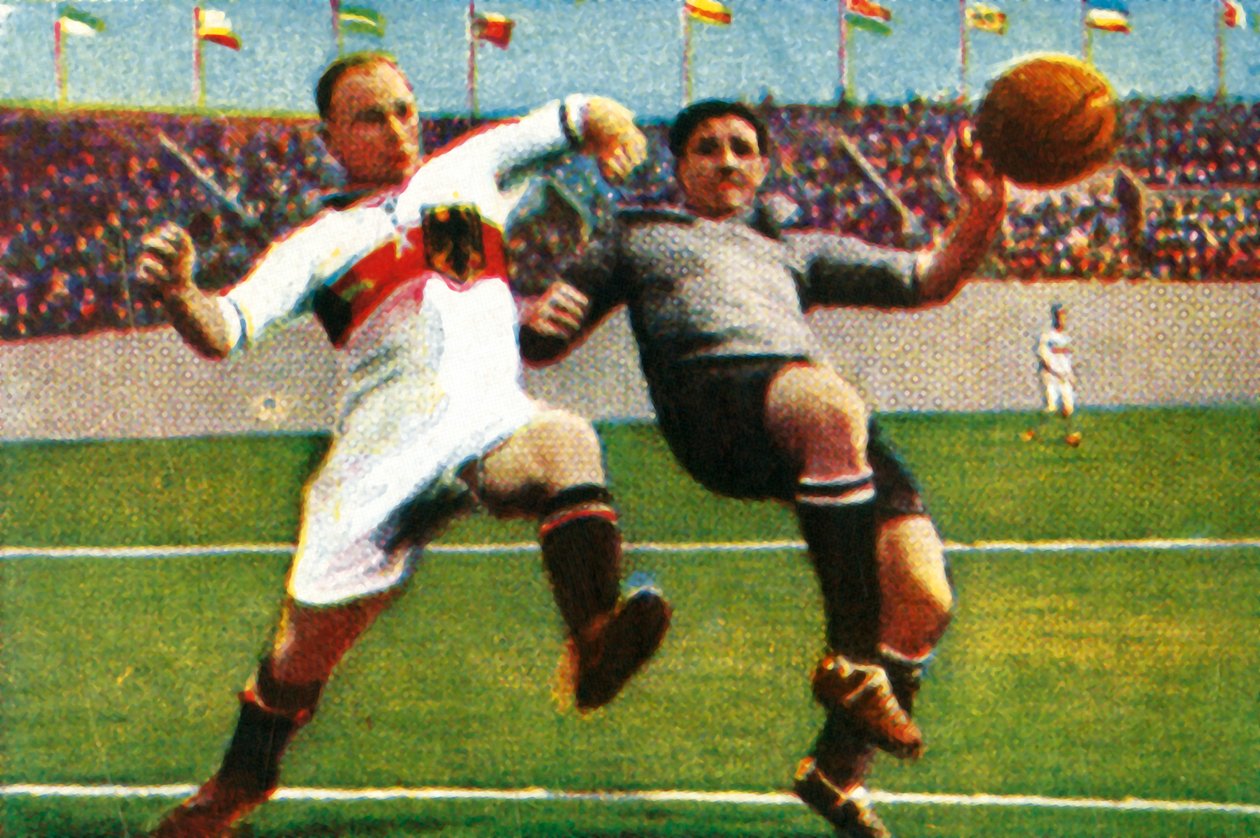 Partida de futebol Alemanha-Uruguai, 1928. de Unbekannt