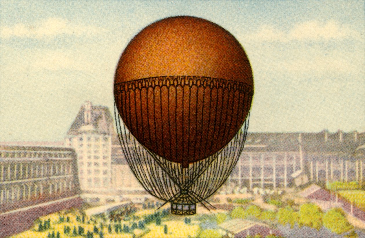 Balão Giffards exibido na Feira Mundial de Paris, 1878, 1932. de Unbekannt