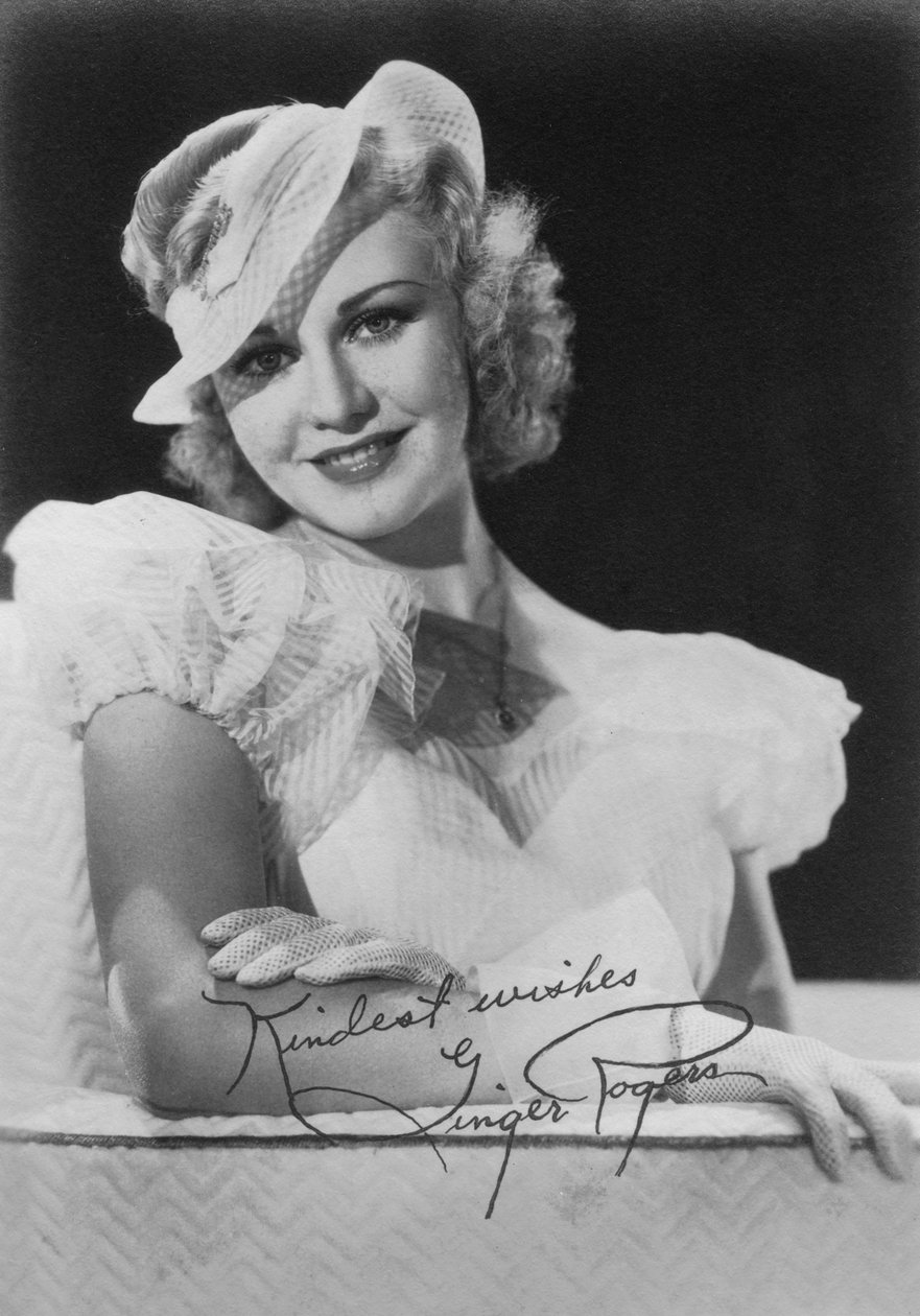Ginger Rogers 1911-1995, atriz, dançarina e cantora americana, c1930s de Unbekannt