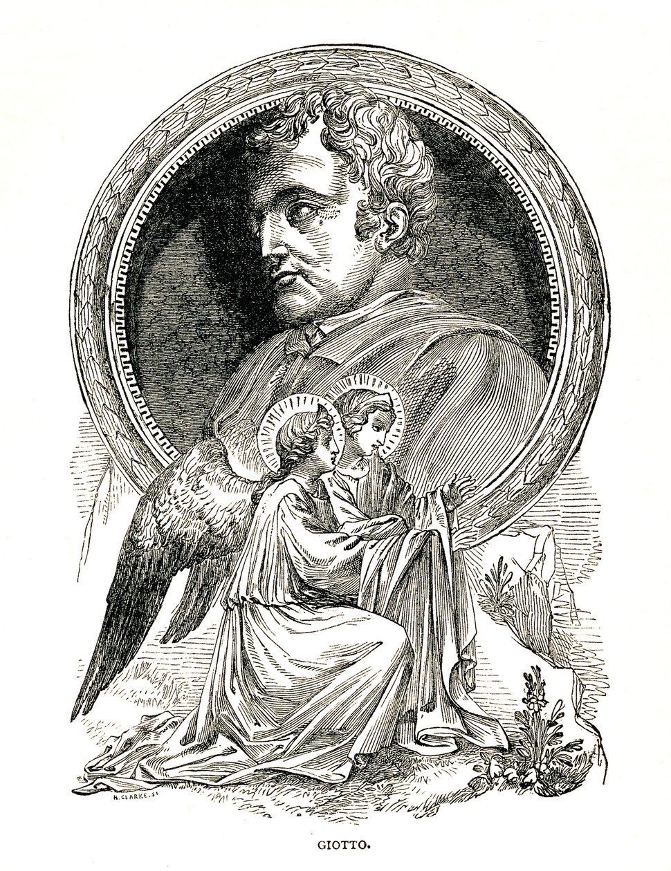 Gioto di Bondone, pintor e arquiteto italiano, 1893 de Unbekannt