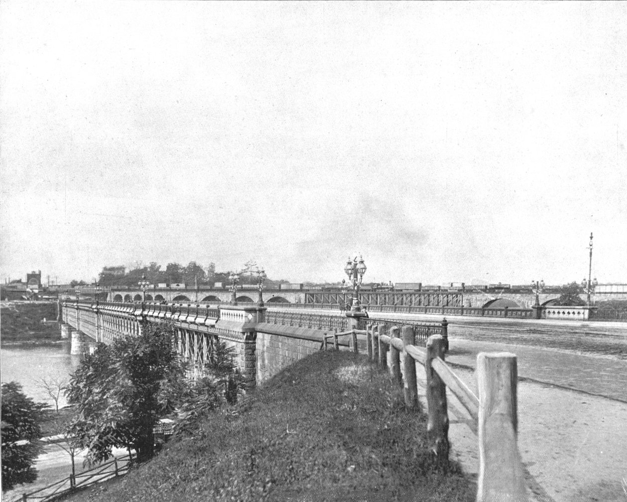 Ponte da Avenida Girard, Filadélfia, EUA, c1900. de Unbekannt