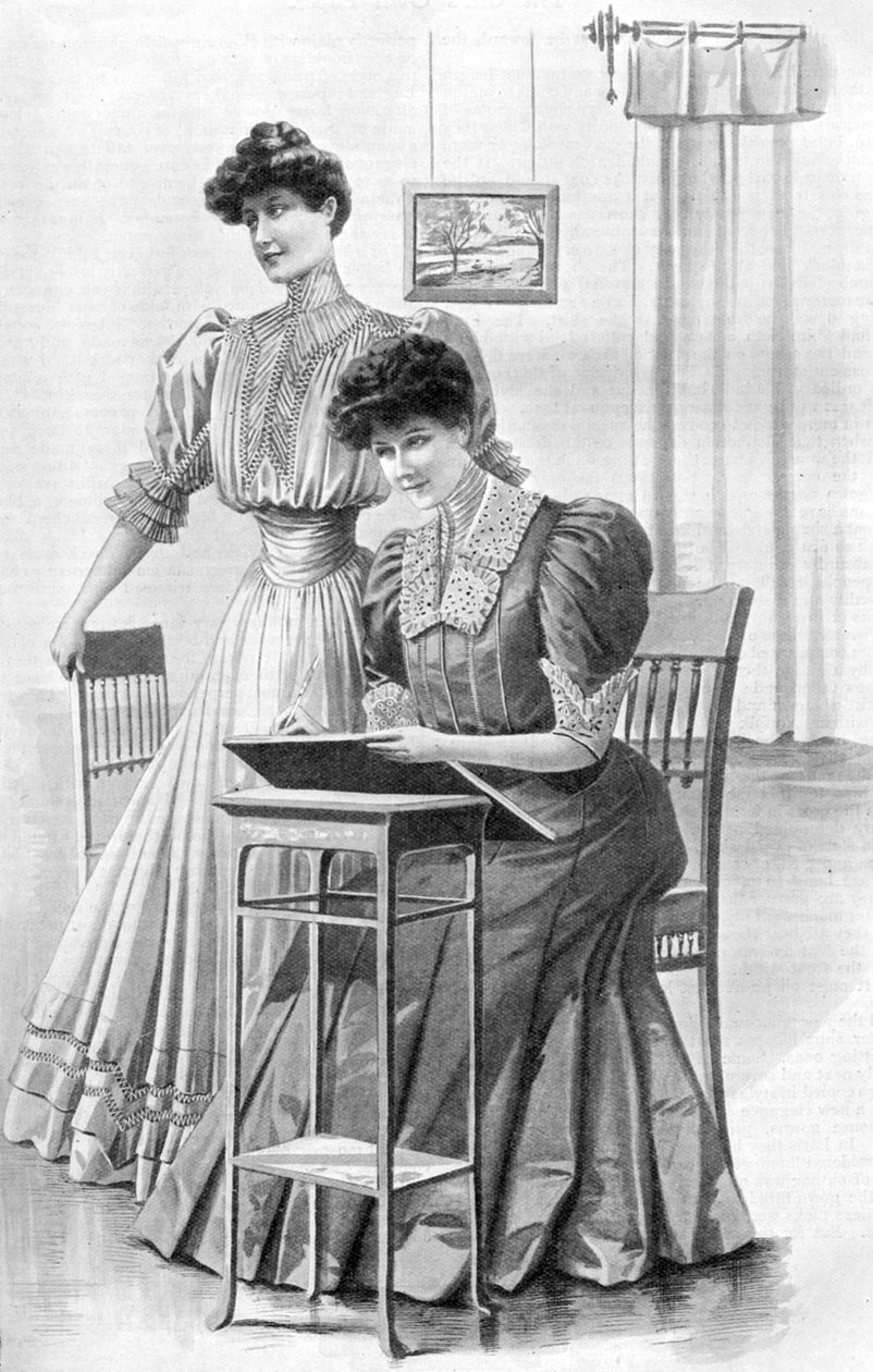 Trajes de meninas para novembro de 1905 de Unbekannt