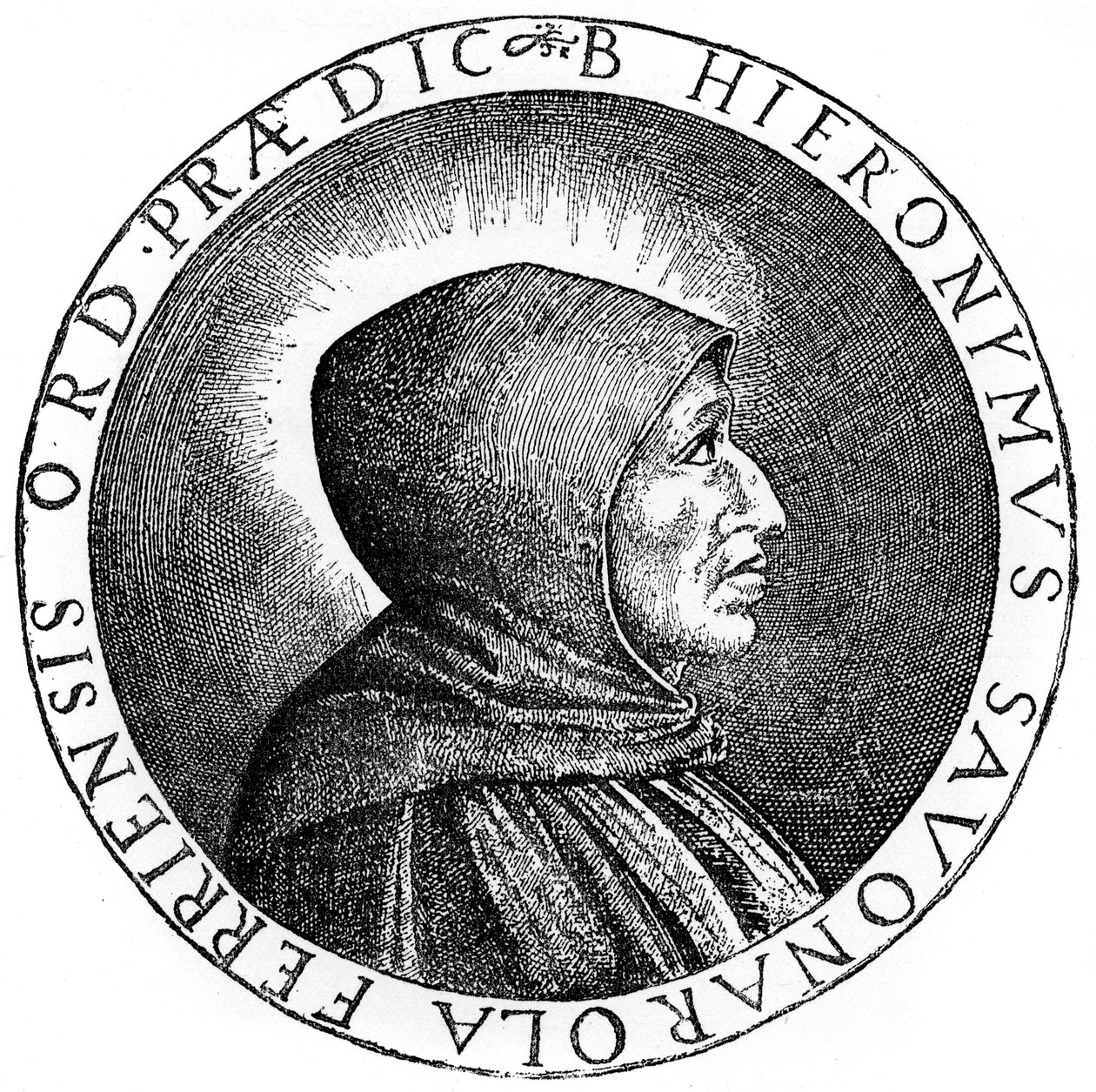 Girolamo Savonarola 1452-1498, padre dominicano italiano e líder de Florença, 1882 de Unbekannt
