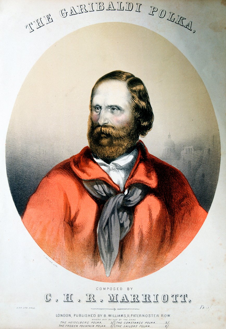 Giuseppe Garibaldi, patriota italiano, c1864 de Unbekannt