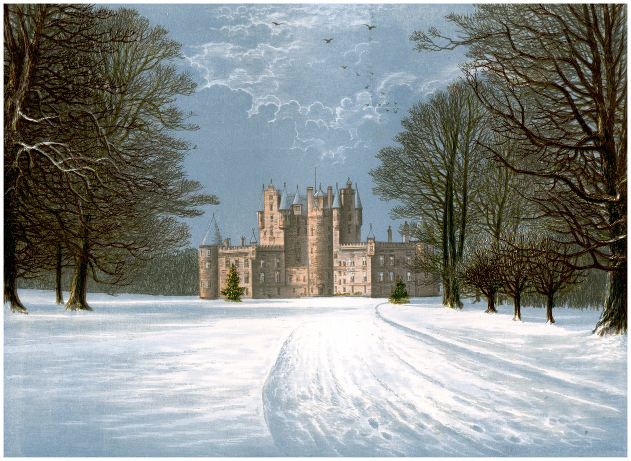 Castelo de Glamis, Angus, Escócia, casa do conde de Strathmore, c1880 de Unbekannt