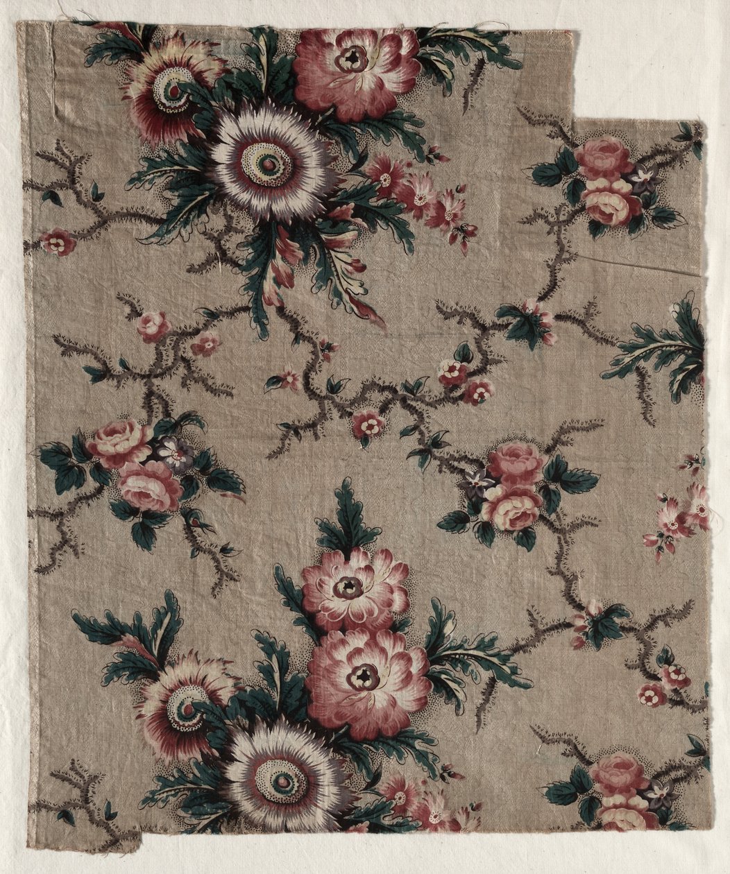 Fragmento de Chintz Vitrificado, c. 1840 de Unbekannt