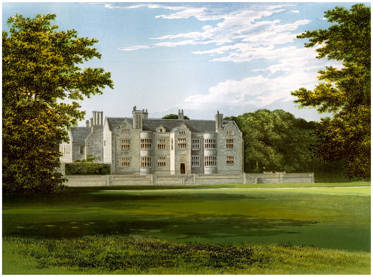 Glynde Place, Sussex, casa do visconde Hampden, c1880 de Unbekannt