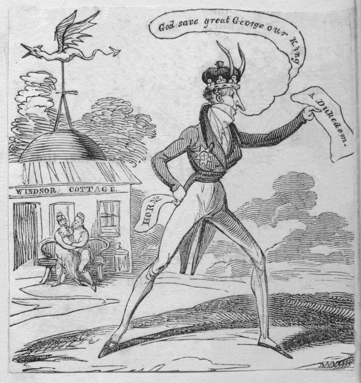 Deus salve o grande George, nosso rei, c1820. de Unbekannt