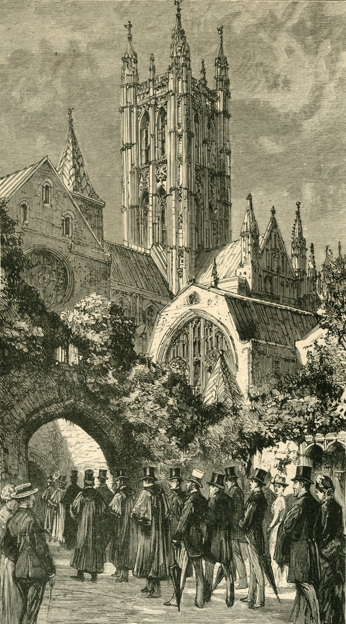 Indo para o serviço pela entrada escura: visitantes coloniais e indianos em Canterbury, 1886. de Unbekannt