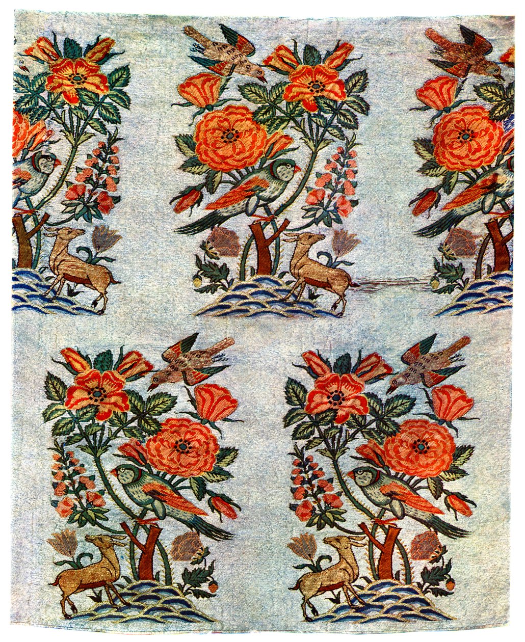 Brocado de ouro e prata de Isfahan, Irã, início do século XVII, 1931 de Unbekannt