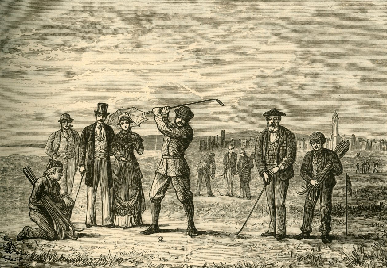 Golfe nos links, 1898. de Unbekannt