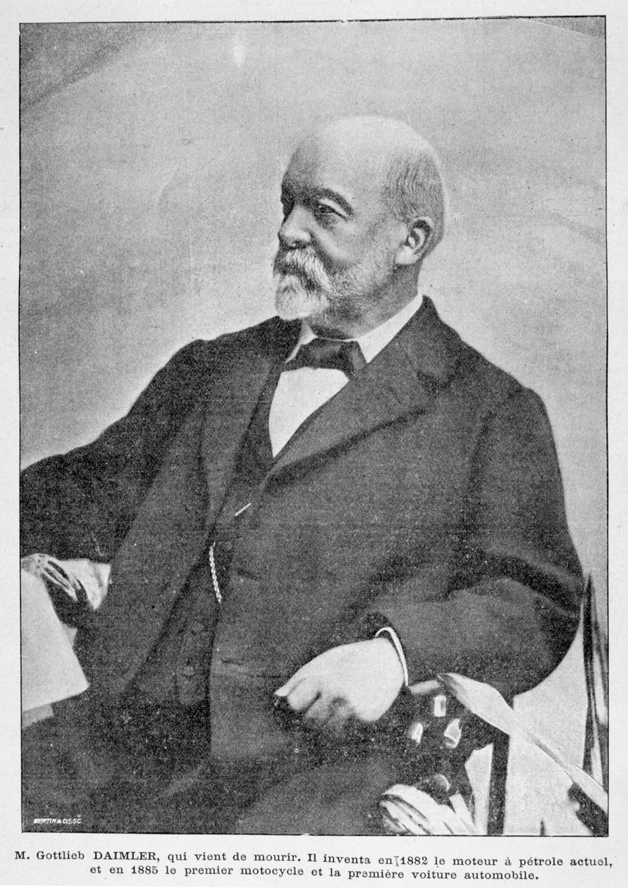 Gottlieb Daimler, pioneiro industrial alemão, 1900 de Unbekannt