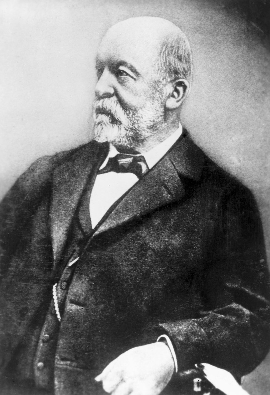 Gottlieb Daimler, engenheiro mecânico alemão, final do século XIX de Unbekannt