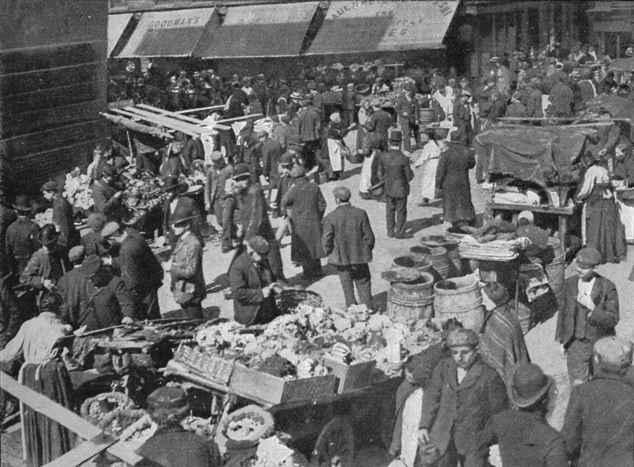 Rua Goulston na manhã de domingo, Londres, c1901 1901 de Unbekannt