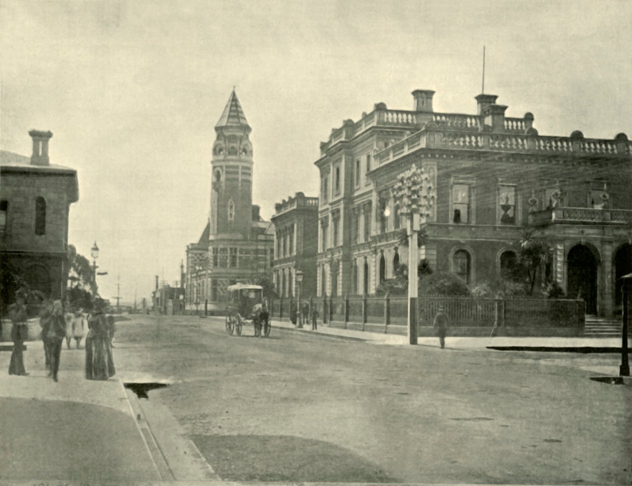 Escritórios do governo, Launceston, 1901. de Unbekannt