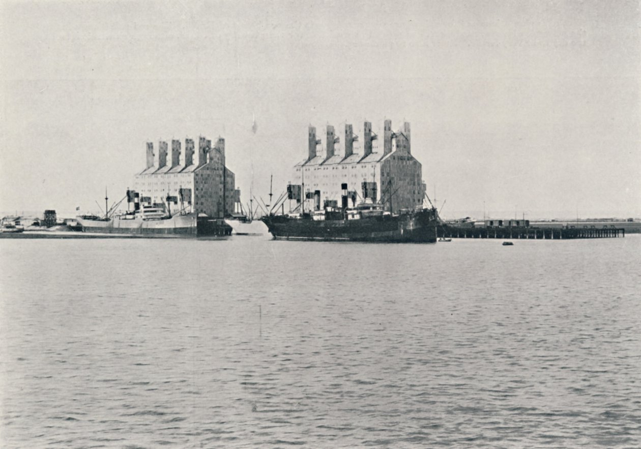 Elevadores de grãos, Bahia Blanca, 1916 de Unbekannt