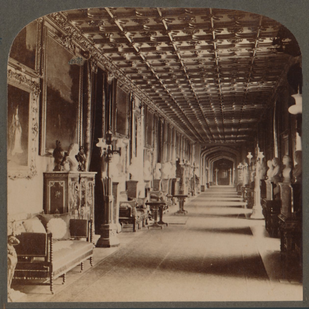 Grande Corredor, Castelo de Windsor, Inglaterra, c1910. de Unbekannt