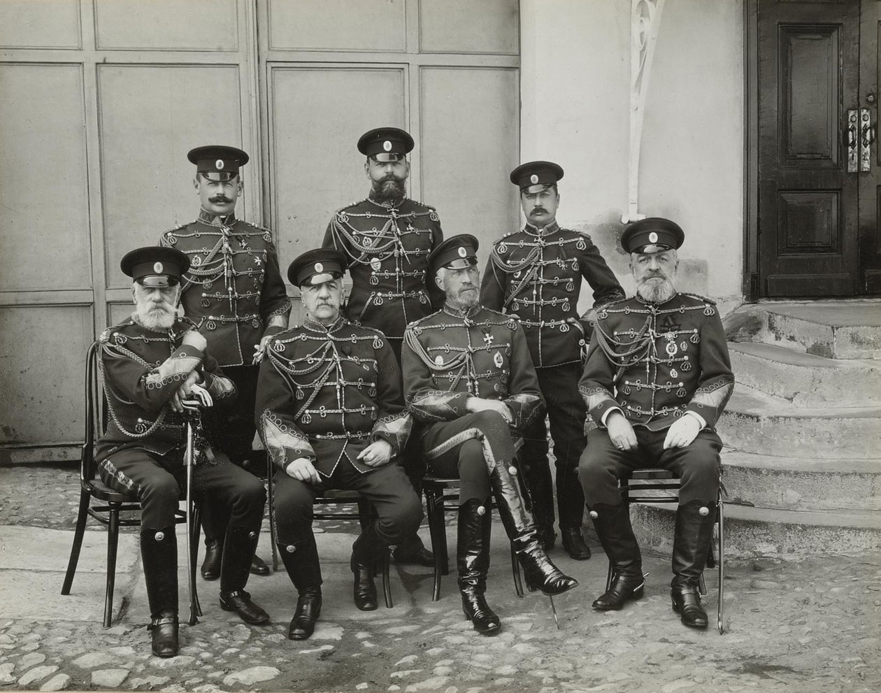 Grão-Duque Grão-Duque Nicholas Nikolaevich, o Velho da Rússia, Príncipe Vasilchikov e Conde Voron de Unbekannt