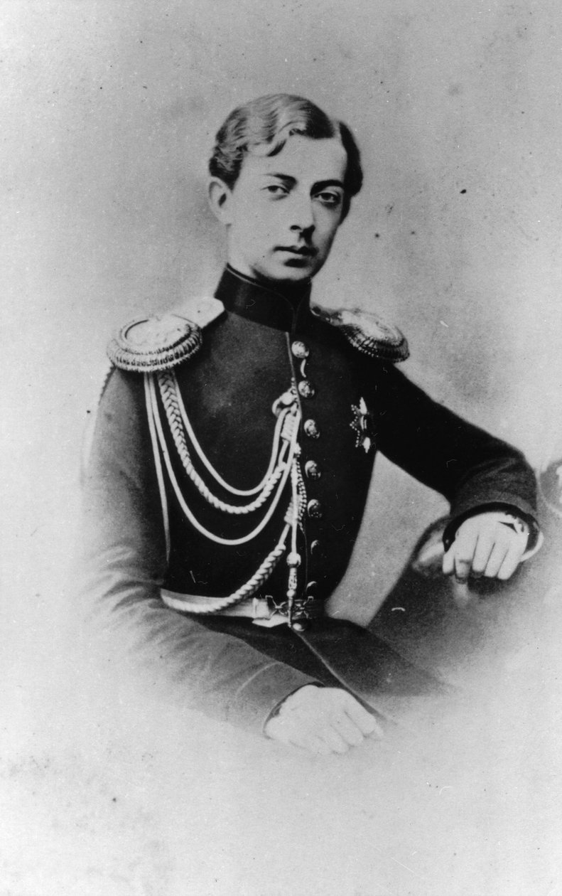 Grão-Duque Nicholas Alexandrovich da Rússia, c1861-c1864 de Unbekannt
