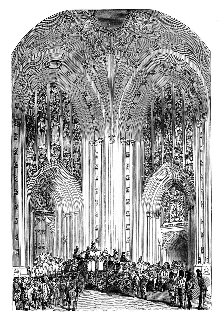 Entrada Principal, Palácio de Westminster, Londres, c1888 de Unbekannt