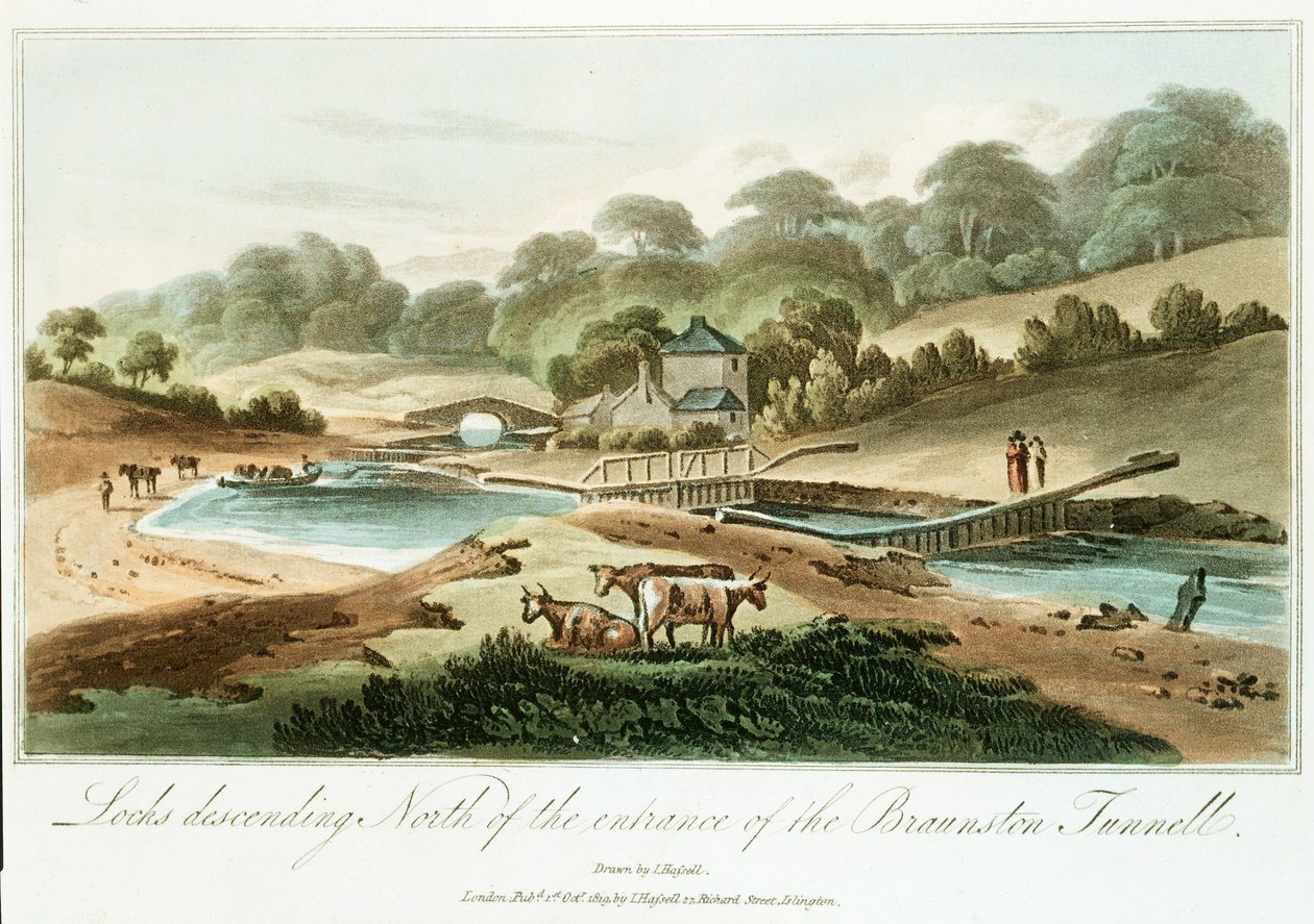 Grand Junction Canal, Northampstonshire, 1819 de Unbekannt