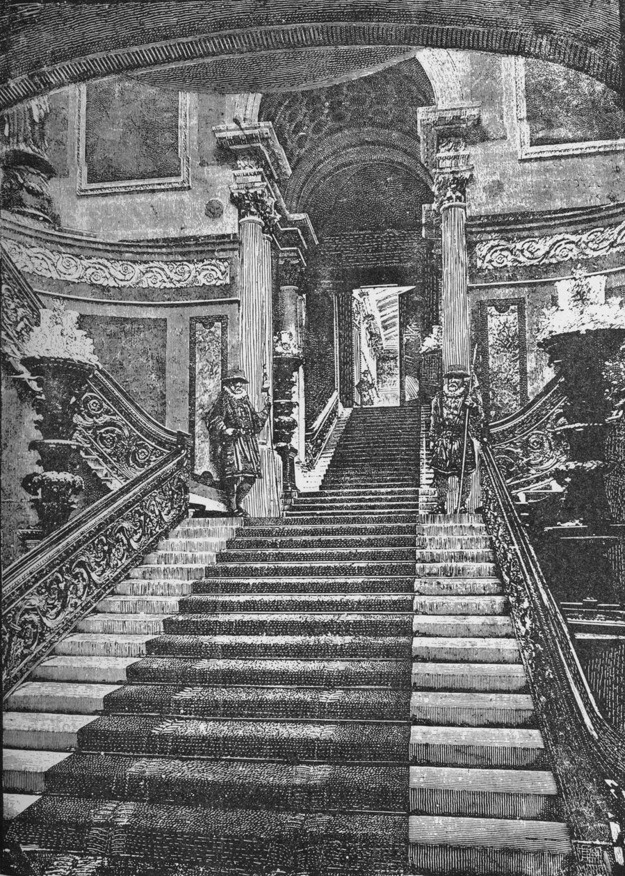 Grand Staircase, Palácio de Buckingham, 1890 de Unbekannt