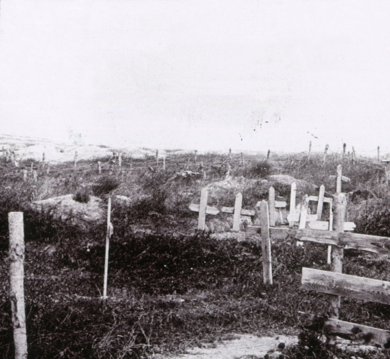 Graves, Massiges, norte da França, c1914-c1918. de Unbekannt