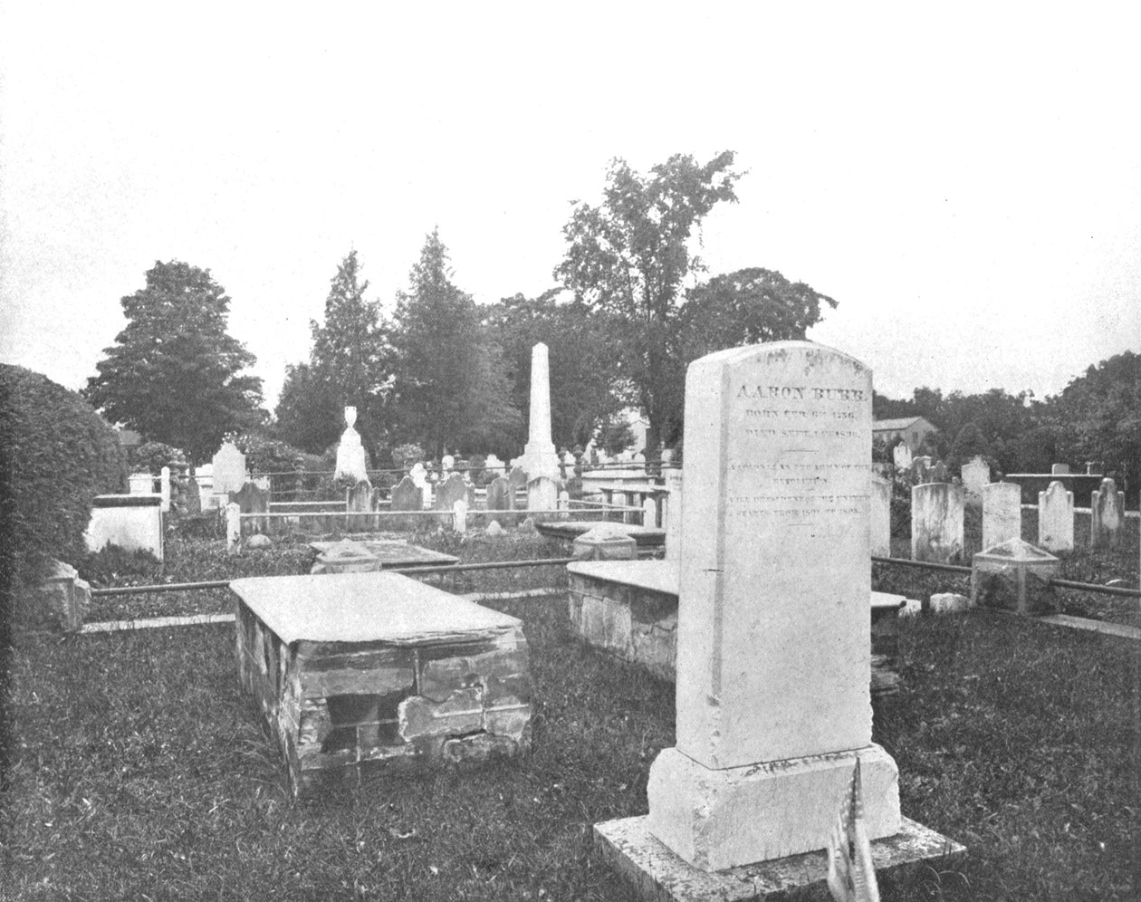 Graves de Jonathan Edwards e Aaron Burr, Princetown, Nova Jersey, EUA, c1900. de Unbekannt